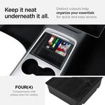Kit organizador de consola 4 piezas para Tesla Model 3 2017–2023 y Model Y 2021–2024