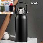 Termo deportivo térmico de acero inoxidable con pajilla – 1 L, 1.5 L y 2 L