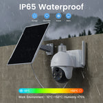 Cámara solar PTZ 8MP 2K 4G – visión nocturna y detección humana iCSee