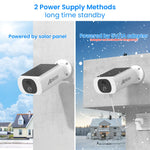 ANRAN 2K – cámara de seguridad solar WiFi 3/5MP con visión nocturna a color
