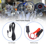 FOVOW – gato hidráulico eléctrico 12 V de 5 toneladas, kit 4 en 1