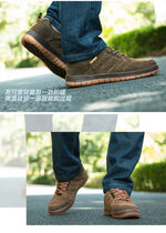 Zapatos casuales de gamuza para hombre – estilo retro antideslizante