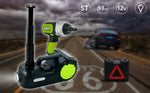 FOVOW – gato hidráulico eléctrico 12 V de 5 toneladas, kit 4 en 1