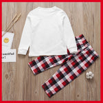 Pijamas familiares navideños con renos – adultos, niños y bebé