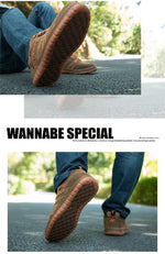 Zapatos casuales de gamuza para hombre – estilo retro antideslizante