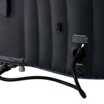 Spa jacuzzi inflable cuadrado para 4–6 personas con masaje de burbujas y 2 cubiertas