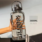 Botella deportiva de gran capacidad con pajilla – 1.5 L a 3.8 L