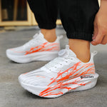 Tenis running unisex con cierre giratorio – sin cordones y suela gruesa