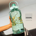 Botella deportiva de gran capacidad con pajilla – 1.5 L a 3.8 L