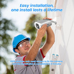 ANRAN 2K – cámara de seguridad solar WiFi 3/5MP con visión nocturna a color