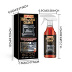 Oven Grill Cleaner Spray 100ml Heavy Duty Degreaser Fast Acting Foam Cleaner For Grill Rack Oven Surface Kitchen Stubborn Stains