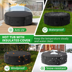 Jacuzzi inflable poligonal para 4–6 personas con 130 AirJets y PVC resistente a fugas
