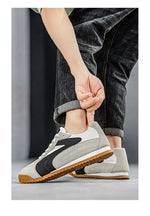 Tenis retro estilo German Trainer para hombre – suela suave y transpirable