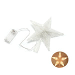 Estrella LED de 20 cm para árbol de Navidad – a pilas