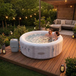 Jacuzzi inflable redondo para 2–4 personas con 120 AirJets