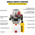SucceBuy 12 V Double-Acting Hydraulic Power Unit with Tank