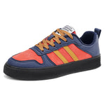 Tenis casuales tipo skate para hombre – corte bajo y suela antideslizante