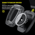 BINNUNE BW06 – audífonos gamer inalámbricos 2.4 GHz + Bluetooth con micrófono