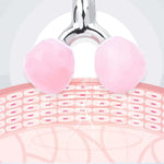Rose Quartz 3D Facial Roller – Face & Neck Massager