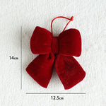 Lazos navideños de terciopelo – 15/20/34 cm