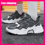 Tenis deportivos de malla para hombre – suela gruesa y transpirables