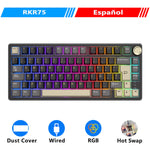 RK Royal Kludge R75 – teclado mecánico Gasket 75% RGB, hot-swap y keycaps PBT