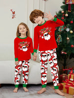 Pijamas familiares navideños con Santa – manga larga