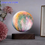 Lámpara planetaria levitante con control táctil – Saturno, Luna, galaxia y globo