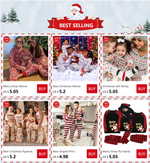 2026 Family Christmas Santa Pajamas – 2-Piece Set