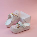 Zuecos de plataforma para mujer – estilo casual para casa y playa