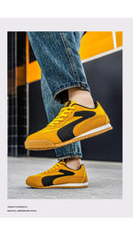 Tenis retro estilo German Trainer para hombre – suela suave y transpirable