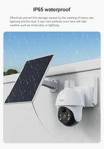 Cámara solar PTZ 8MP 2K 4G – visión nocturna y detección humana iCSee