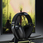 BINNUNE – audífonos gamer inalámbricos 2.4 GHz + Bluetooth con micrófono