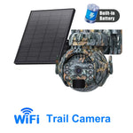 SHIWOJIA 5MP 3K – cámara solar 4G/WiFi PTZ con visión nocturna y detección PIR