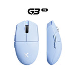 MCHOSE G3 V2 – mouse gamer inalámbrico PAW3395 tri-modo con batería de 800 mAh