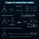 NUBWO G06 – audífonos gamer inalámbricos 2.4 GHz + Bluetooth 5.3 con micrófono