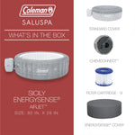 SaluSpa Sicily EnergySense – jacuzzi inflable inteligente para 5–7 personas con AirJet