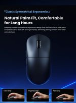 SMAILWOLF M9 – Wireless Tri-Mode PAW3311 Gaming Mouse with Magnetic Charging