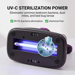 Aspiradora inalámbrica para colchones con luz UV-C – 12 kPa