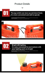 12 V Electric Hydraulic Car Jack – 3 or 5 Ton