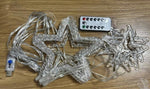 Cortina de luces navideñas LED con control remoto – 8 modos