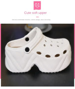 Zuecos de plataforma alta 9 cm para mujer – EVA y múltiples diseños