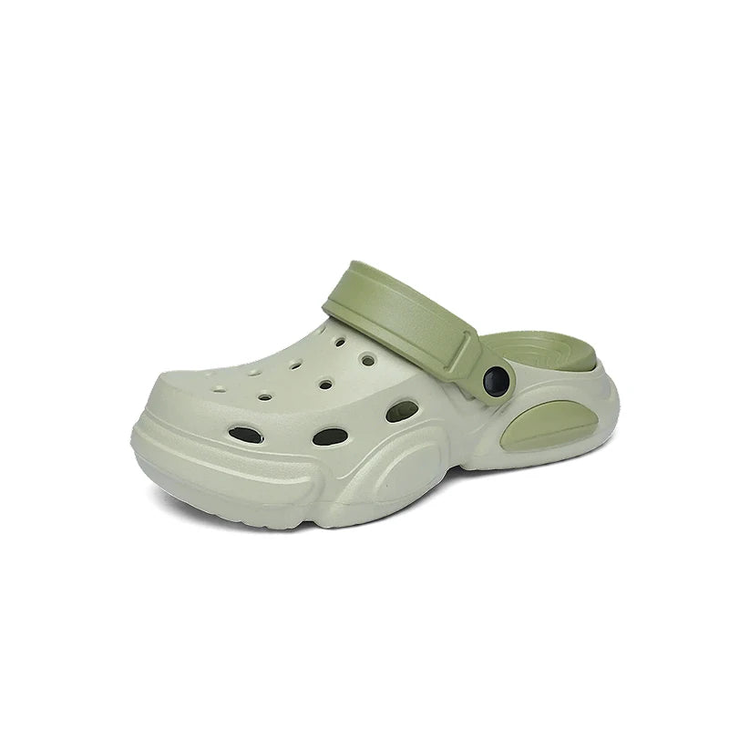 Zuecos transpirables de suela gruesa para hombre – playa y exterior