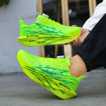 Tenis running unisex con cierre giratorio – sin cordones y suela gruesa