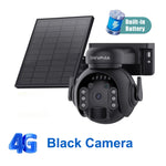 SHIWOJIA 5MP 3K – cámara solar 4G/WiFi PTZ con visión nocturna y detección PIR