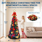 6/7 ft Pop-Up Christmas Tree – 200 LEDs & 32 Modes