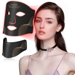 Máscara LED 7 colores con cuello – terapia de luz para cuidado facial
