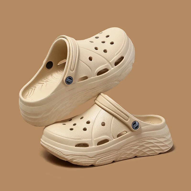 Sandalias EVA de plataforma para mujer – suela suave y perforada