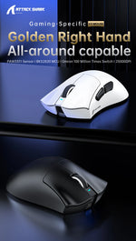 ATTACK SHARK V3 Pro – mouse gamer inalámbrico 25K DPI con base magnética