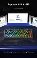 AULA F75 HE – 75% Hall Effect Tri-Mode Mechanical Keyboard, RGB, Hot-Swap & 8K